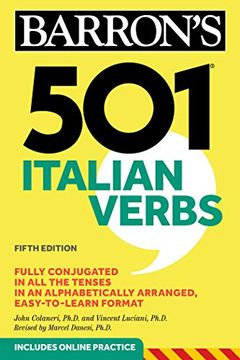 portada 501 Italian Verbs (Barron'S 501 Verbs) (in English)