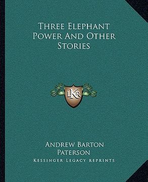portada three elephant power and other stories (in English)