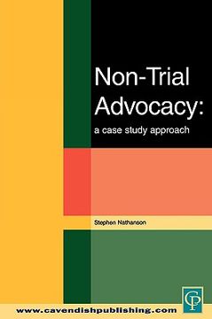 portada non-trial advocacy (en Inglés)