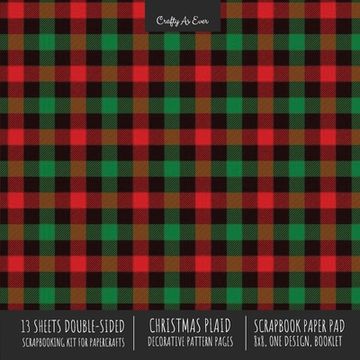 portada Christmas Plaid Scrapbook Paper Pad 8x8 Scrapbooking Kit for Cardmaking Gifts, DIY Crafts, Printmaking, Papercrafts, Holiday Decorative Pattern Pages