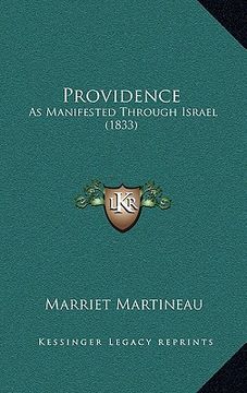 portada providence: as manifested through israel (1833) (en Inglés)