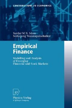 portada empirical finance: modelling and analysis of emerging financial and stock markets (en Inglés)