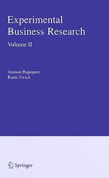 portada experimental business research, volume 2: economic and managerial perspectives (in English)