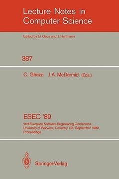 portada esec '89: 2nd european software engineering conference, university of warwick, coventry, uk, september 11-15, 1989. proceedings (en Inglés)