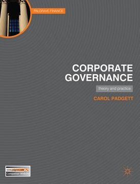 portada Corporate Governance: Theory and Practice (Palgrave Finance) 