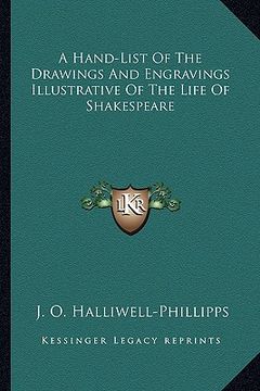 portada a hand-list of the drawings and engravings illustrative of the life of shakespeare