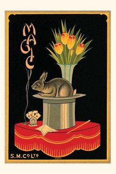 portada Vintage Journal Magic, Tulips, Rabbit, Hat (en Inglés)