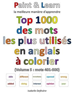 portada Top 1000 des mots les plus utilisés en anglais (Volume 5 : mots 401-500) (French Edition)