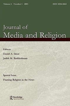 portada journal of media and religion, volume 2: framing religion in the news, number 1 (en Inglés)