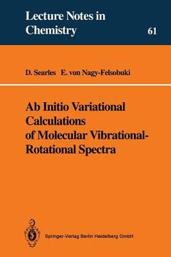 portada ab initio variational calculations of molecular vibrational-rotational spectra (en Inglés)