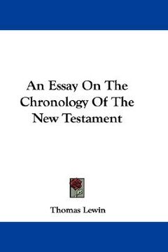 portada an essay on the chronology of the new testament