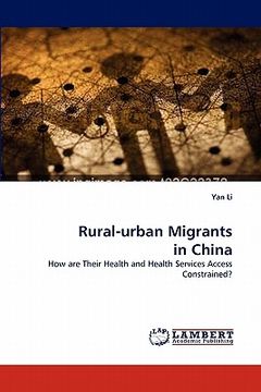 portada rural-urban migrants in china (en Inglés)