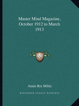 portada master mind magazine, october 1912 to march 1913 (en Inglés)