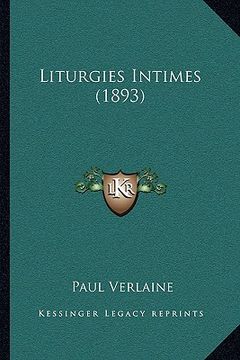 portada liturgies intimes (1893)