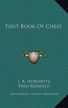 portada first book of chess (in English)