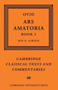 portada Ovid: Ars Amatoria, Book iii Paperback (Cambridge Classical Texts and Commentaries) (in English)