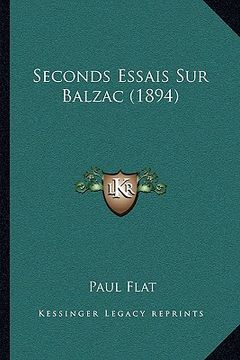 portada seconds essais sur balzac (1894) (en Inglés)