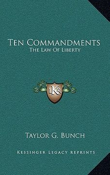 portada ten commandments: the law of liberty