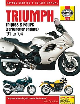 portada Triumph Triples & Fours (Carburettor Engines) '91 to '04 (Haynes Service & Repair Manual) (en Inglés)