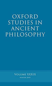 portada Oxford Studies in Ancient Philosophy Volume: Volume 39 (en Inglés)