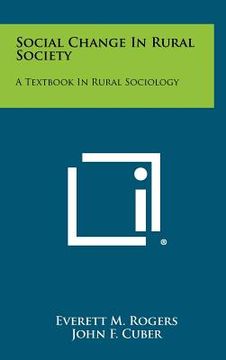 portada social change in rural society: a textbook in rural sociology