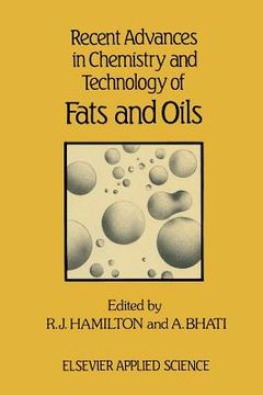 portada Recent Advances in Chemistry and Technology of Fats and Oils (en Inglés)