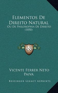 portada Elementos de Direito Natural (in Portuguese)