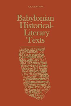 portada Babylonian Historical-Literary Texts (en Inglés)