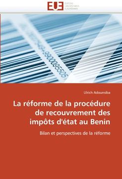 portada La Reforme de La Procedure de Recouvrement Des Impots D'Etat Au Benin