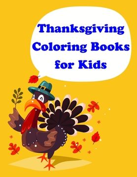 portada Thanksgiving Coloring Books for Kids: Easy and Funny Animal Images (in English)