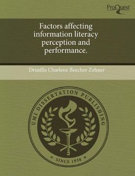 portada Factors Affecting Information Literacy Perception and Performance. (en Inglés)
