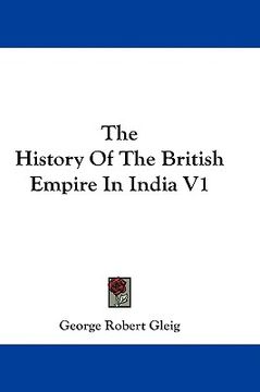 portada the history of the british empire in india v1