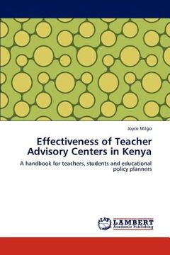 portada effectiveness of teacher advisory centers in kenya (en Inglés)