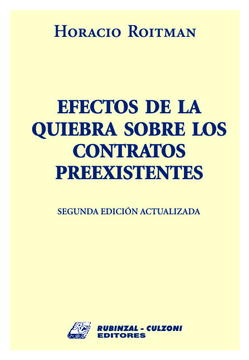 portada Efectos de la quiebra sobre los contratos preexistentes (in Spanish)