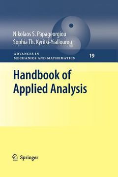 portada handbook of applied analysis (en Inglés)