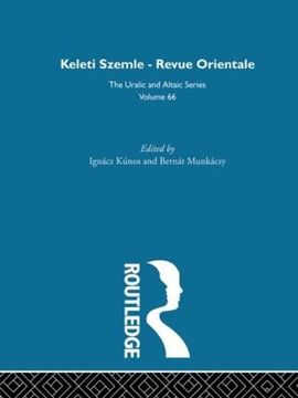 portada Keleti Szemle-Revue Orientale (en Inglés)