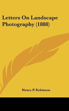 portada letters on landscape photography (1888)