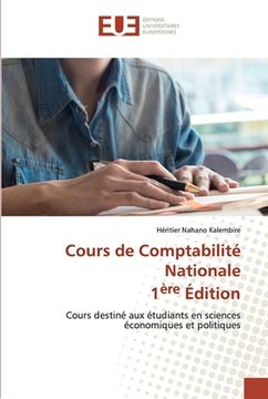portada Cours de Comptabilité Nationale 1ère Édition (in French)