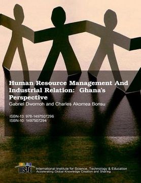 portada Human Resource Management And Industrial Relation: Ghana's Perspective (en Inglés)