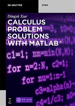 portada Calculus Problem Solutions With Matlab® (de Gruyter Stem) (en Inglés)