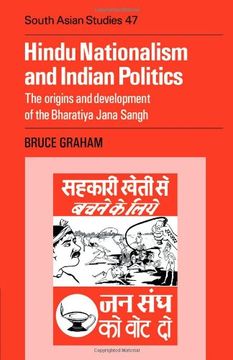 portada Hindu Nationalism and Indian Politics: The Origins and Development of the Bharatiya Jana Sangh (Cambridge South Asian Studies) (en Inglés)