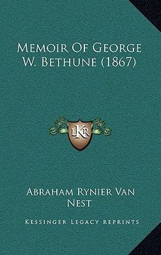 portada memoir of george w. bethune (1867) (en Inglés)