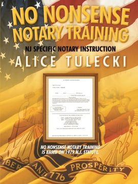 portada No Nonsense Notary Training: No J. State Specific Notary Public Training (in English)