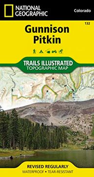 portada Gunnison, Pitkin map (National Geographic Trails Illustrated Map, 132) (en Inglés)