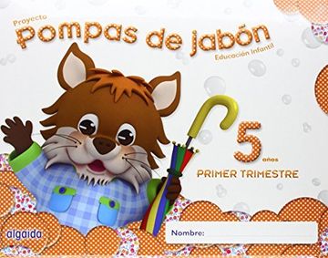 portada Pompas de Jabón, Educación Infantil, 5 Años, 2 Ciclo. 1 Trimestre