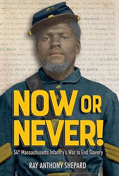 portada Now or Never! Fifty-Fourth Massachusetts Infantry's war to end Slavery (en Inglés)