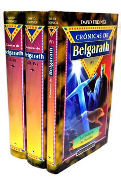portada Cronicas de Belgarath (v. 1. I-II: La senda de la profecia ; La reina de la hechiceria v. 2. III-IV: La luz del orbe ; El castillo de la magia v. 3. V: La ciudad de las tinieblas. )