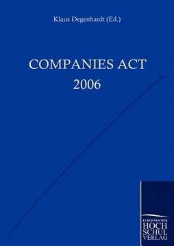 portada companies act 2006 (en Inglés)