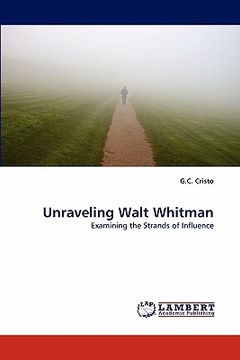 portada unraveling walt whitman (en Inglés)