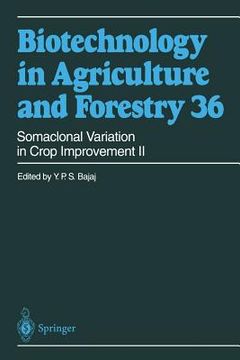 portada somaclonal variation in crop improvement ii (en Inglés)